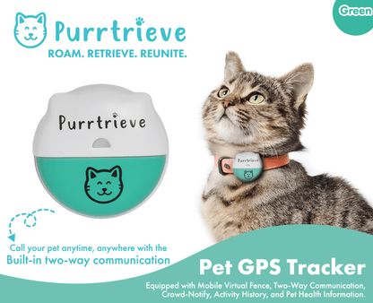 Purrtrieve GPS Pet Tracker (Green)