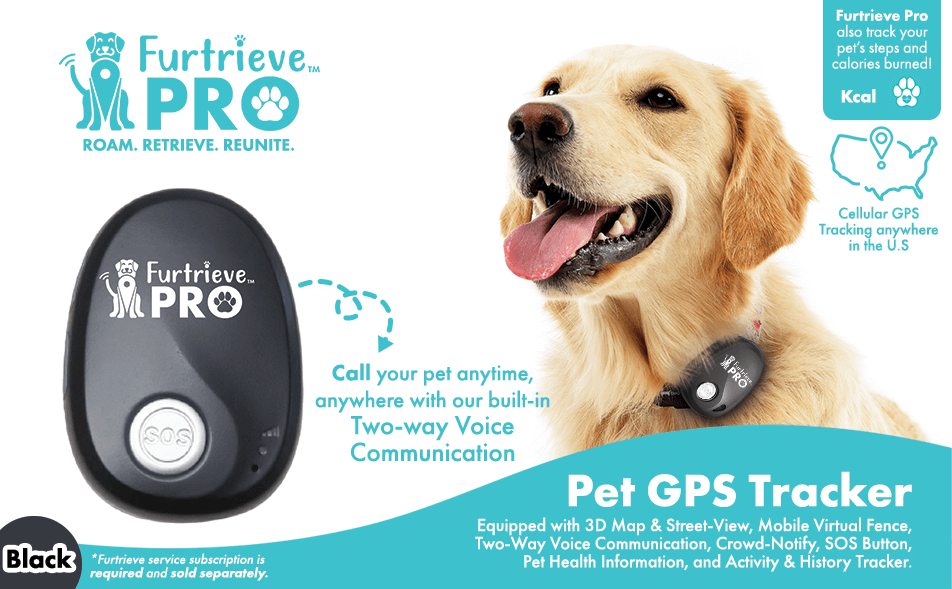 Furtrieve Pro GPS Pet Tracker (Black)