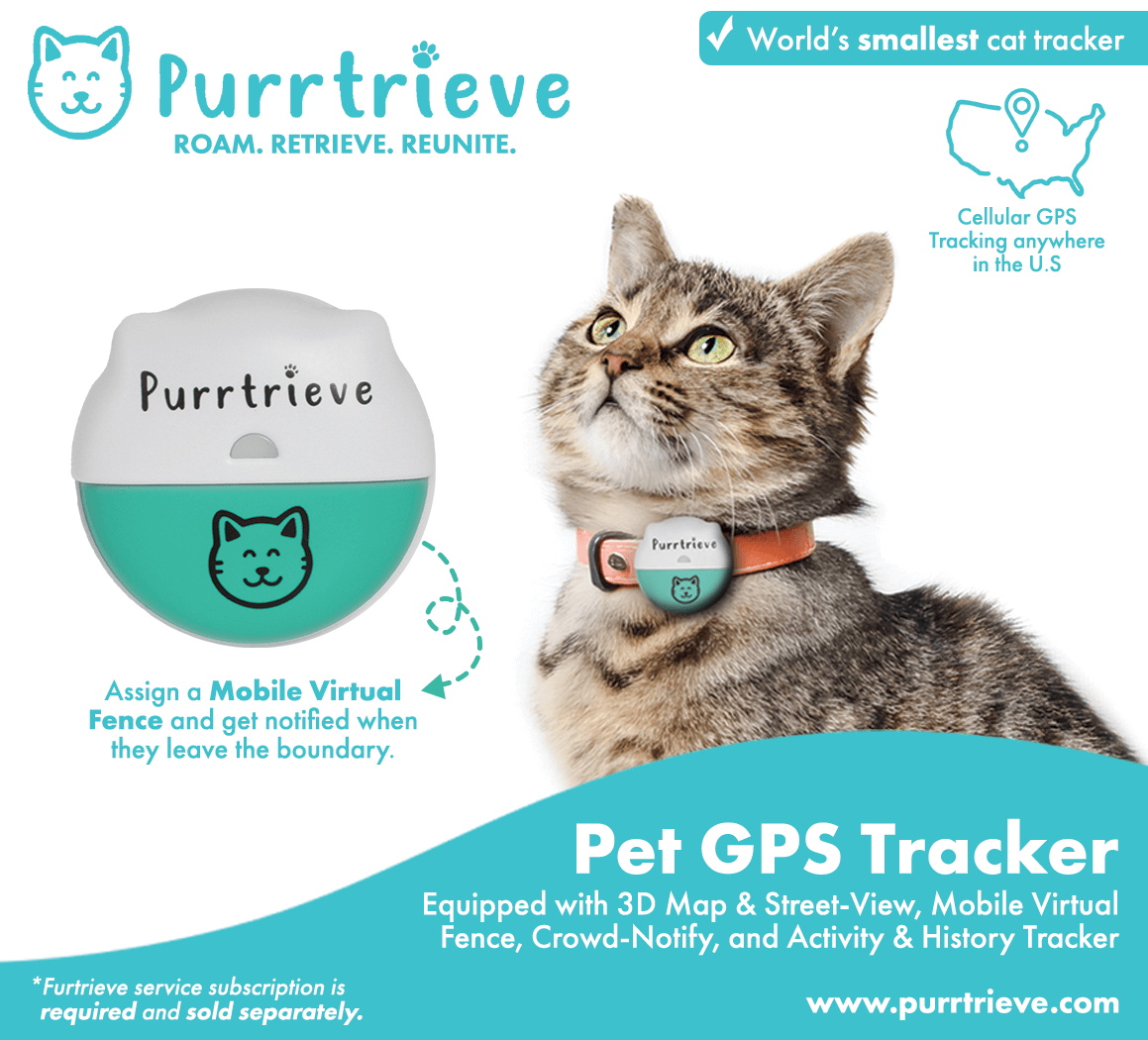 Purrtrieve GPS Pet Tracker (Pink)